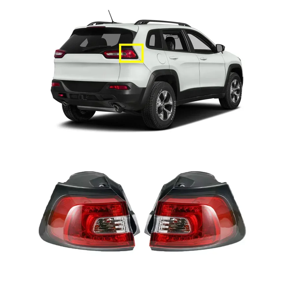 

1 Piece Outside Led Tail Light for Cherokee KL 2014-2018 Rear Lamp Parking Brake Warn Turning Lights 68102906AF 68102920AC