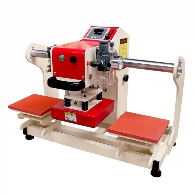 Printer Dual Position Dye Sublimation Label Heat Press Pneumatic Automatic Continuous DIY T-Shirt Phone Pillowcase Printer