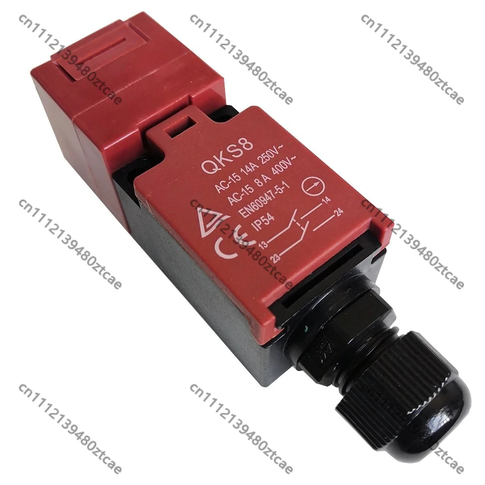 QKS8 IP54 Safety Interlock Switch AC-15 250VAC 14A High Efficiency Long Life Security ReplacementIndustrial Mechanical Equipment