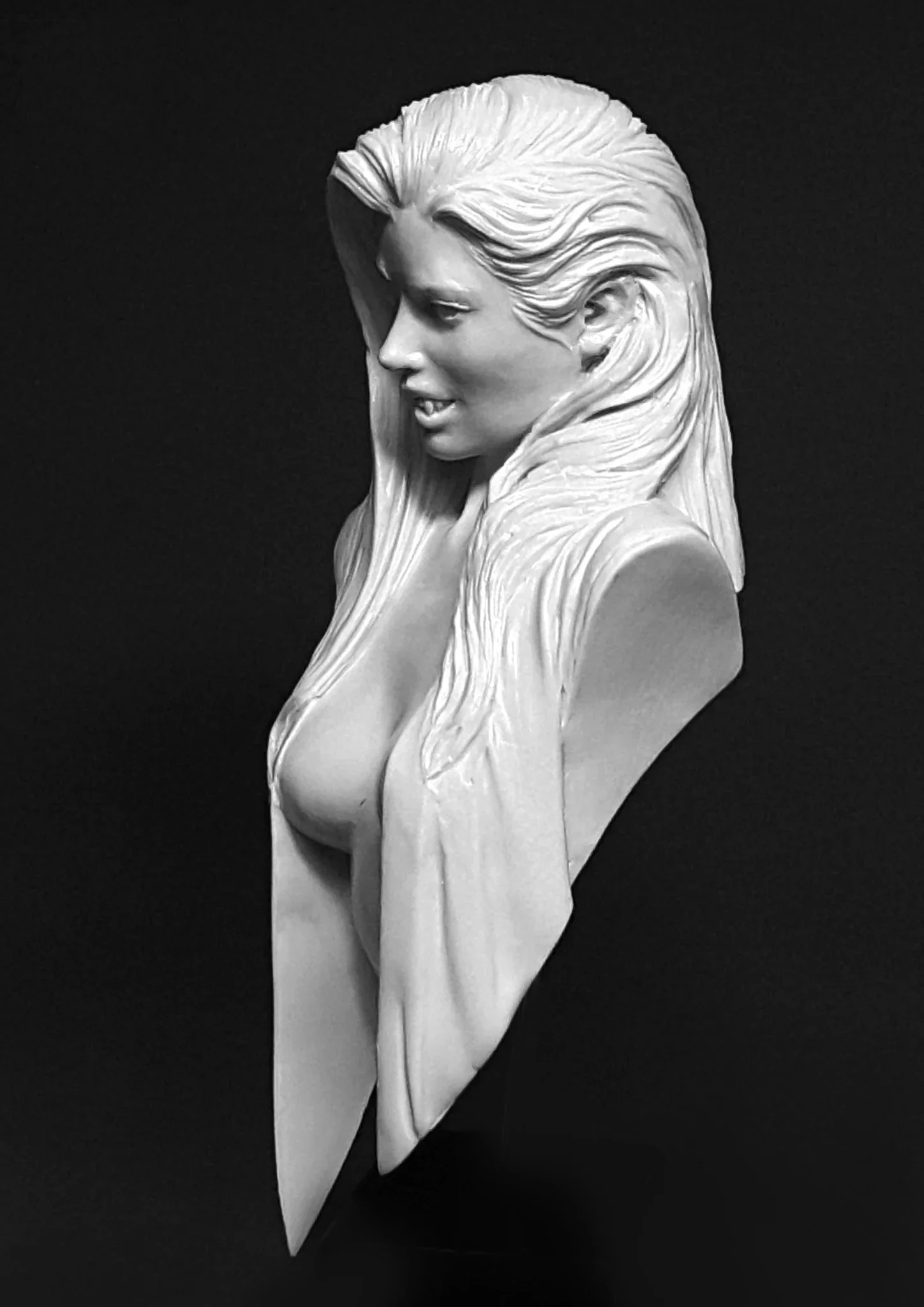 100MM 레진 모델 흉상 GK, 조립되지 않은 도색되지 않은 키트