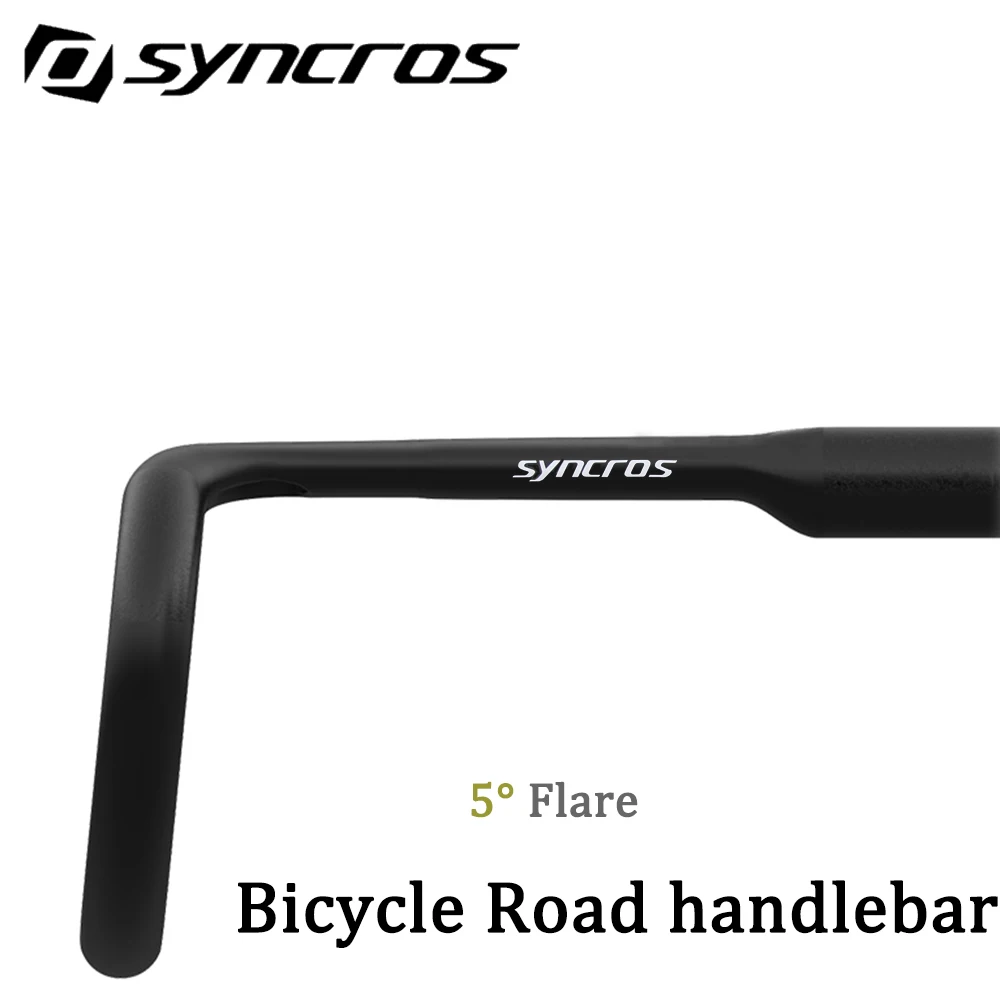 Syncros AERO T1000 Road Handlebar 360-420mm Black Matt Internal Routing Road Bicycle Gravel Cockpit Bicycle part