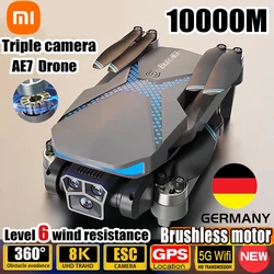 Xiaomi AE7 Drone 8K HD Borstelloze Profesional Drievoudige Camera Luchtfotografie GPS FPV Obstakel vermijden RC Quadcopter 10000M