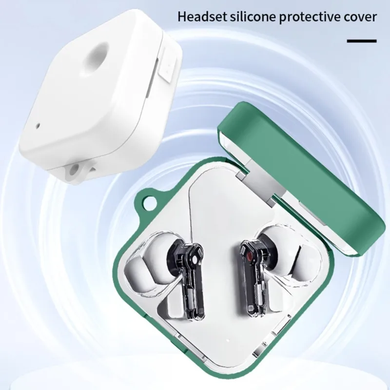 For Nothing ear(3) Dustproof Earphone Case Shockproof Silicone Headphone Box Sleeve Protective Cover for Nothing Ear 3