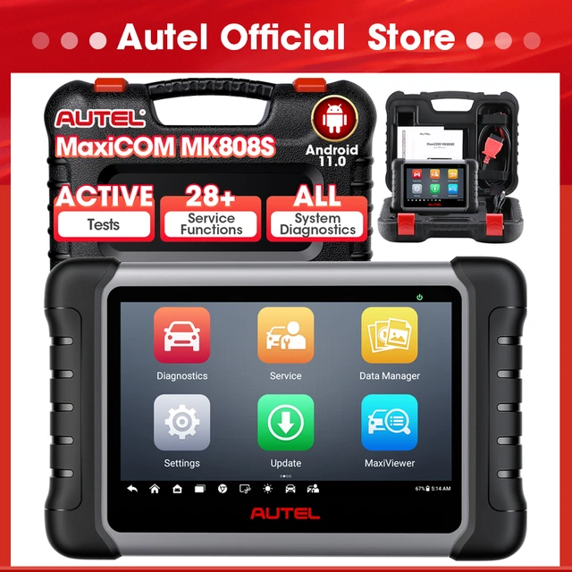 Autel-双方向車診断スキャナーツール、maxicom mk808s、キーコーディング、fca autoauth、Android  11、maxicheck mk808の更新 - AliExpress 34