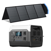 CTOLITY 1800W Solar Generator 1024wh Portable Power Station  400W Solar panel Solar Energy Charger LiFePo4 Battery Camping RV