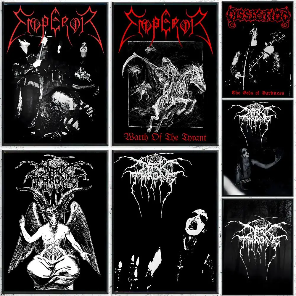 Darkthrone Metal Music Decor Poster HD Waterproof Wall Decal for Study, Living Room & Garage, DIY Great Gift for Fans