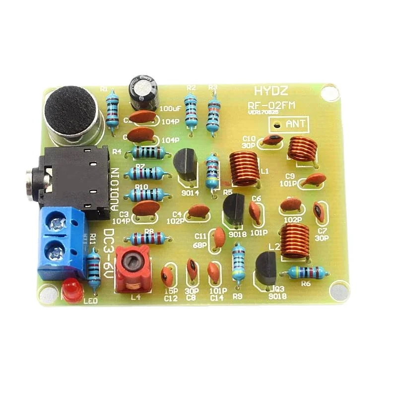 76-108MHz FM Stereo Radio DIY Kit Wireless FM Transmitter and Receiver Module Frequency Modulation Soldering Practice Project