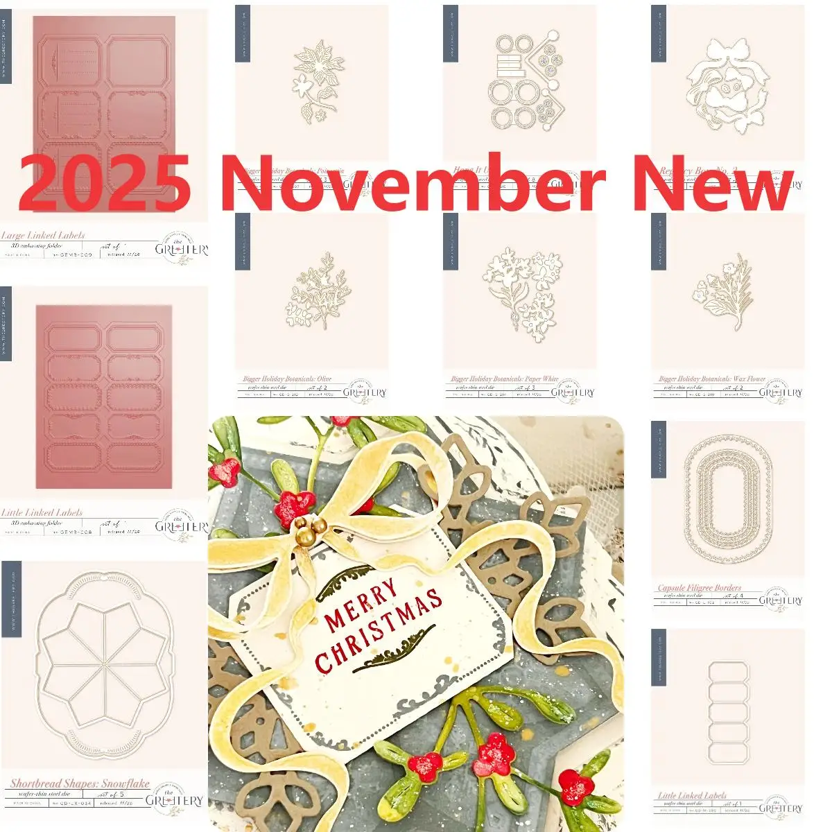 

Capsule Collection Holiday Borders Stamp Metal Cutting Dies Scrapbook Diary Decoration Stencil Embossing Template DIY Greeting