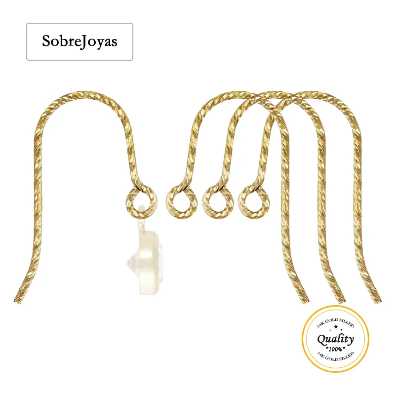 

Sparkle French Ear Wire 14K Gold Filled .028" (0.71mm) Jewelry Making DIY Earrings Handmade Clasp Accessories Drop Earrings