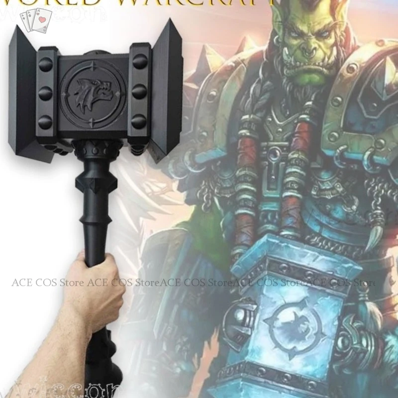 

Anime cosplay World Warcraft Doomhammer Cosplay Prop Orgrim Replica Heavy Metal Weaponn For LARP Costume disfraz mujer