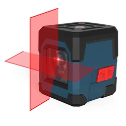 HANMATEK-Nivel láser LV1, dispositivo de línea cruzada con rango de medición de 50 pies, autonivelante, Vertical y Horizontal