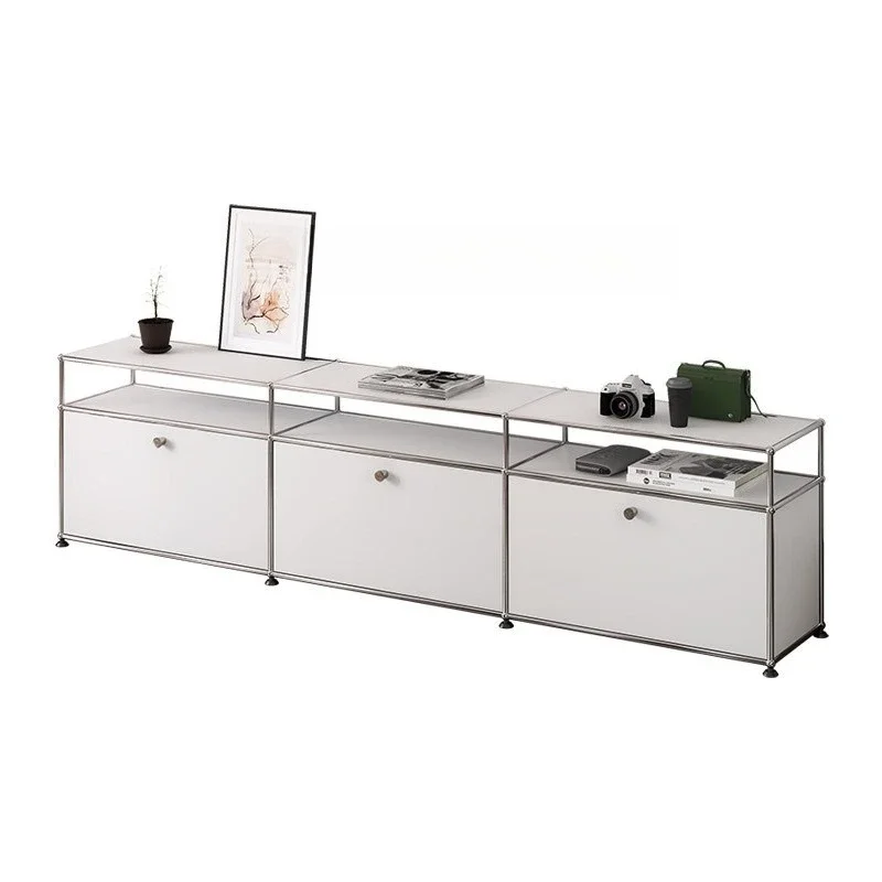 

Modern style, bedside table, simple storage cabinet, stainless steel side cabinet medieval