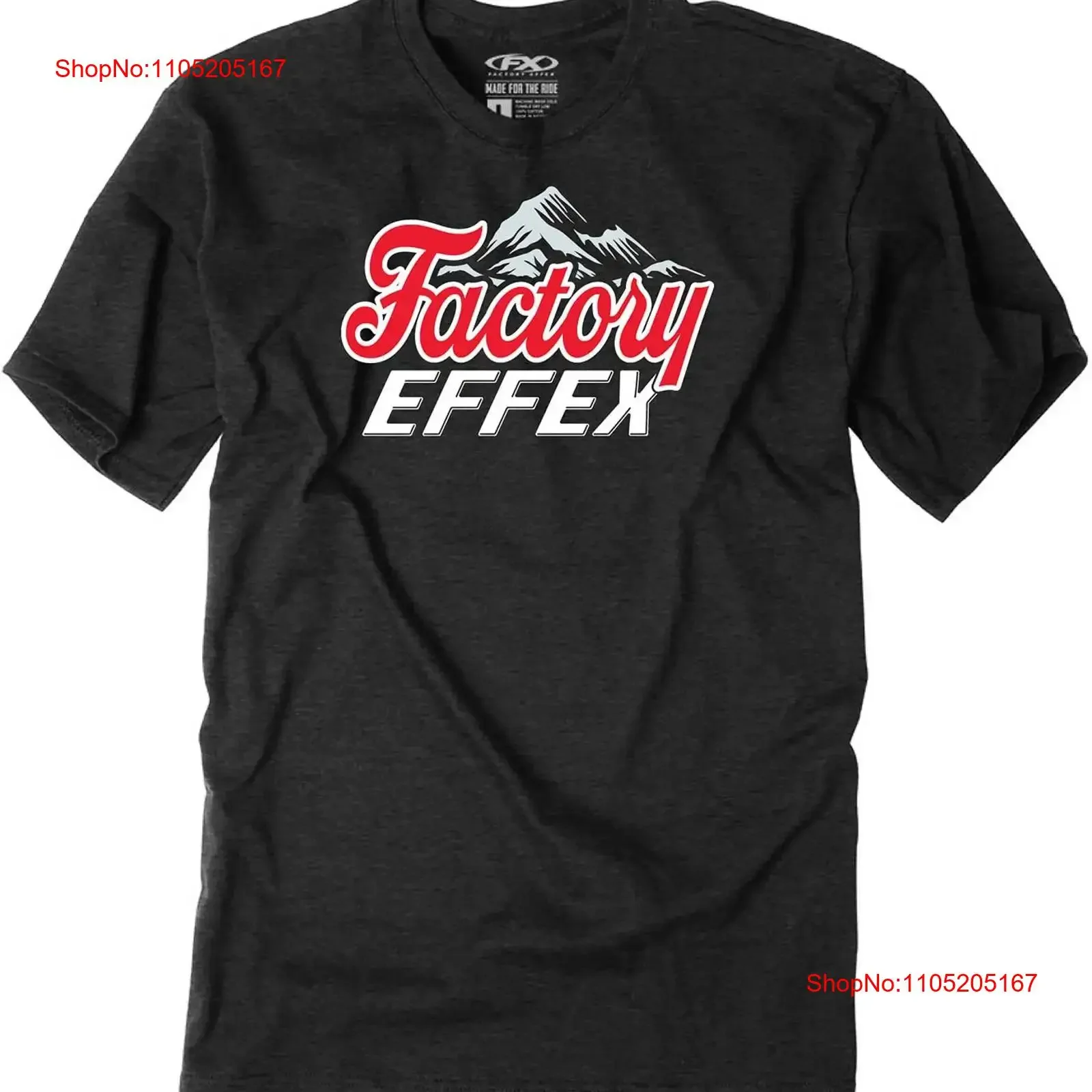 Factory Effex FX Rockies camiseta para hombre vintage lavada Casual ropa de diseñador de moda homme gráfico ligeramente elegante transpirable