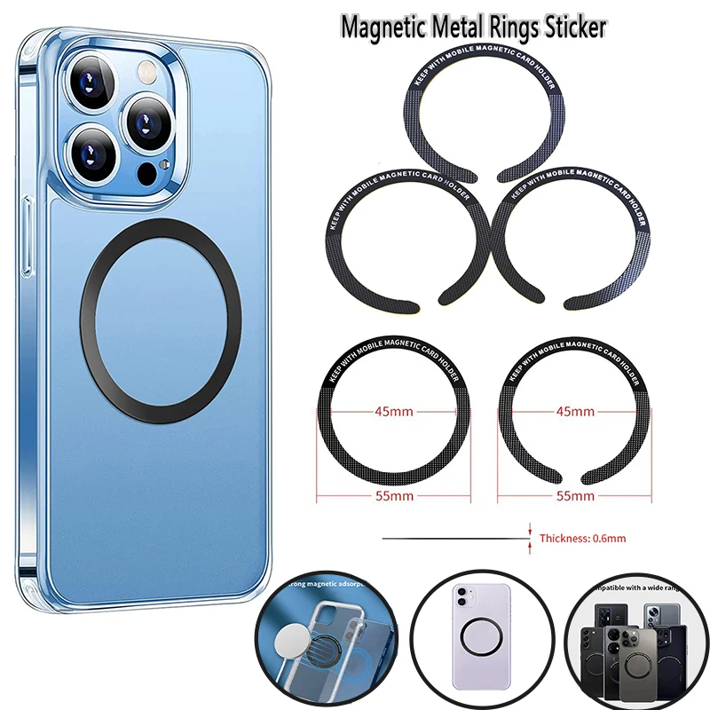 Magnetic Suction Charging Lead Magnet Sheet Wireless Charging Electromagnetic Suction Sheet Mobile Phone Lead Magnet Ring Patch