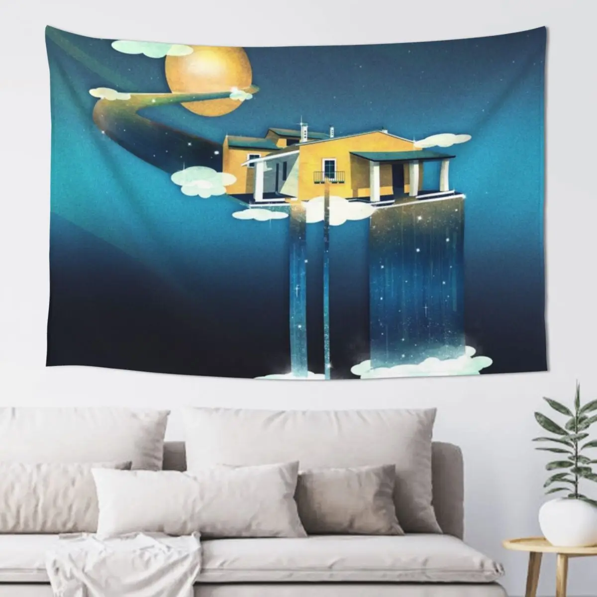 

Castle in Heaven Tapestry Christmas Decoration Room Design House Decorations House Decor Tapestry
