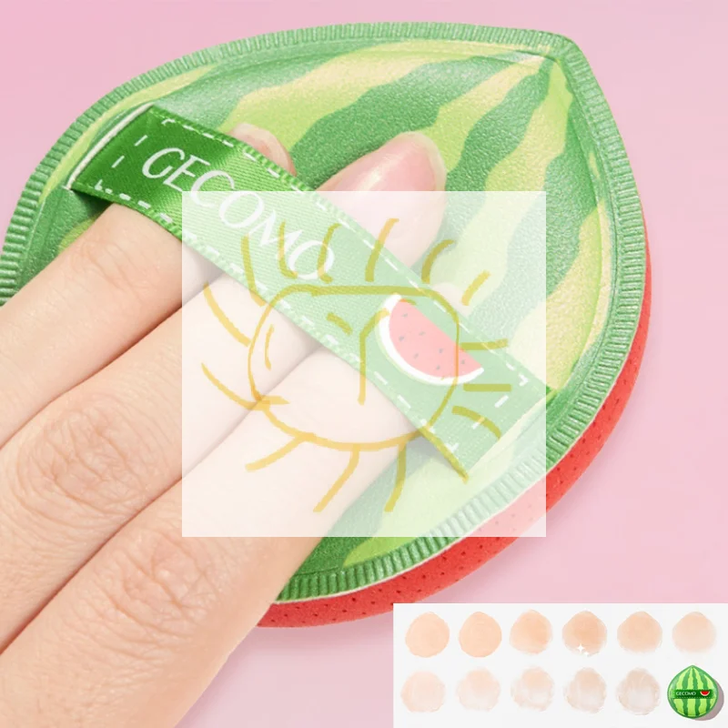 Esponja cosmética gruesa de algodón de azúcar, esponja súper suave, cojín de aire, esponjas en polvo, base correctora, maquillaje de belleza seco y húmedo