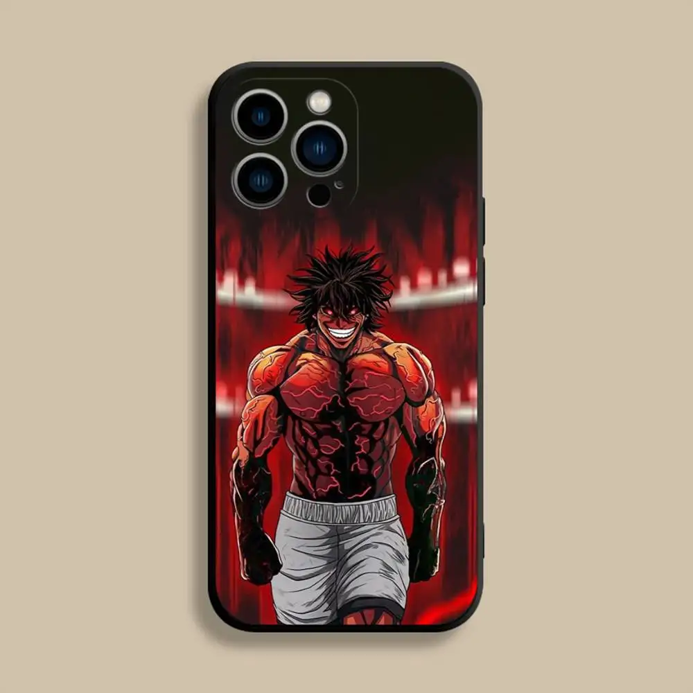 K-Kengan A-Ashura iPhoneケース iPhone 17、16、15、14、13、12、Pro、Max、Plus、E、SE4、Air、Mini対応 ブラック ソフトカバー