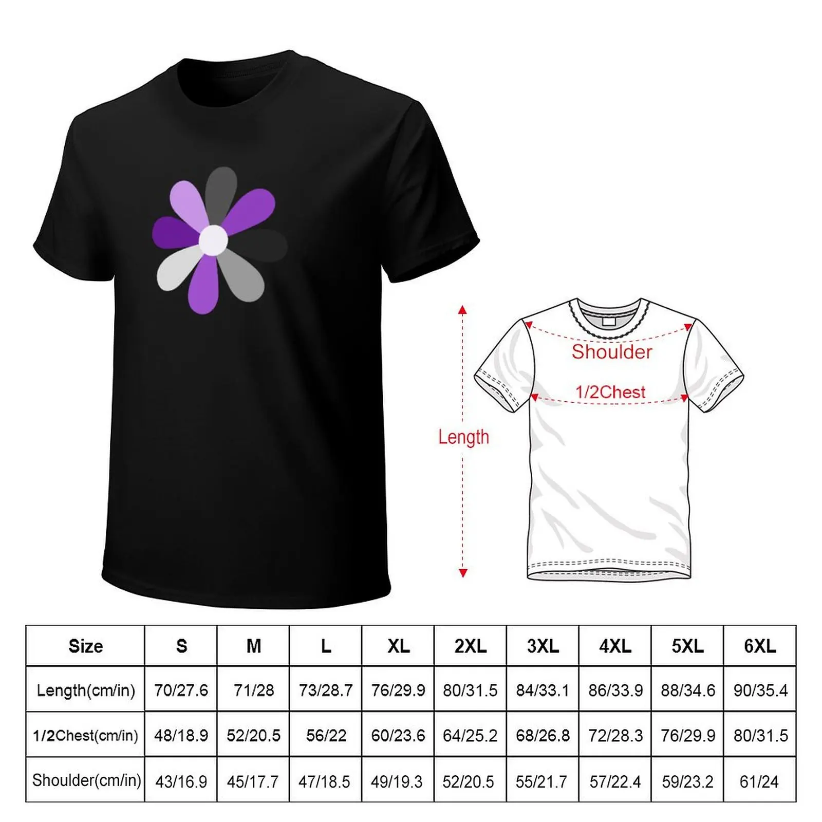 asexual pride flower T-Shirt Lightweight Running Sports T-Shirt