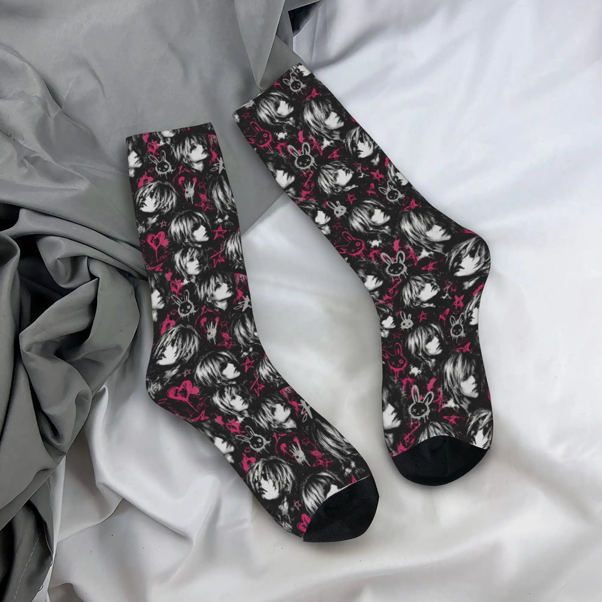Silent Hill 3 Stockings Women Men Dress Socks Soft Breathable Casual Socks Autumn Cycling Anti Skid Graphic Socks