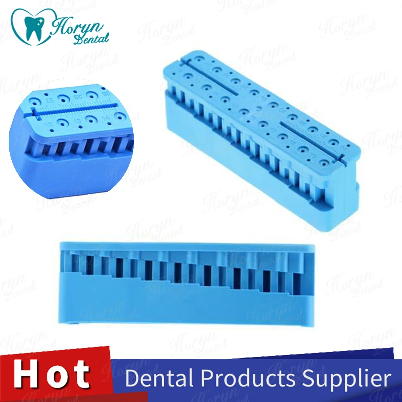 

HORYN Dental Endo Measuring Autoclavable Plastic Endodontic Block Files Dentist Mini Instrument Ruler