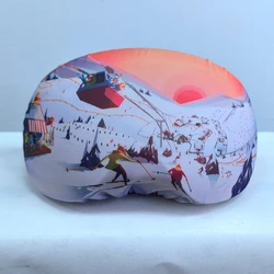 Customer Pattern Soft Bag Snowboard Goggles Protective Cover Hot Sale Microfiber Ski Goggle Lens Cover