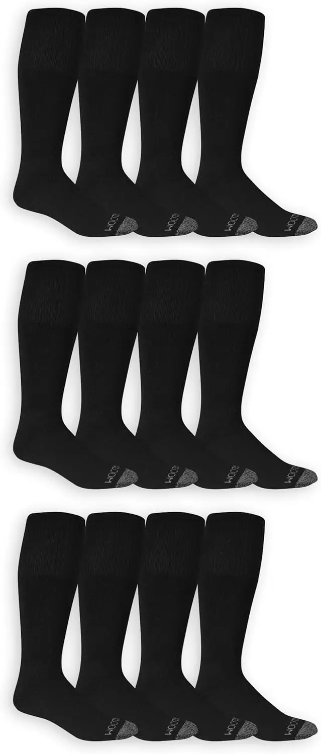 

Men's 12-Pack Dual Defense Tube Socks for All-Day Comfort and Durability