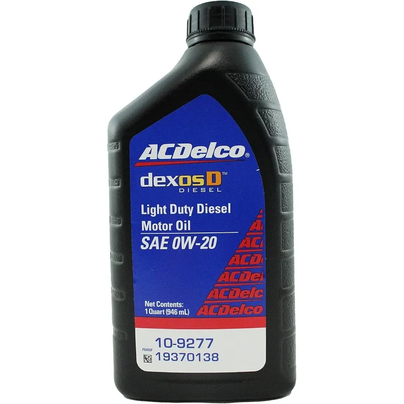 AC Delco dexosD Light Duty Diesel Motor Oil 0W-20 Synthetic Motor Oil, 7 Quarts fits 3.0 Diesel engine