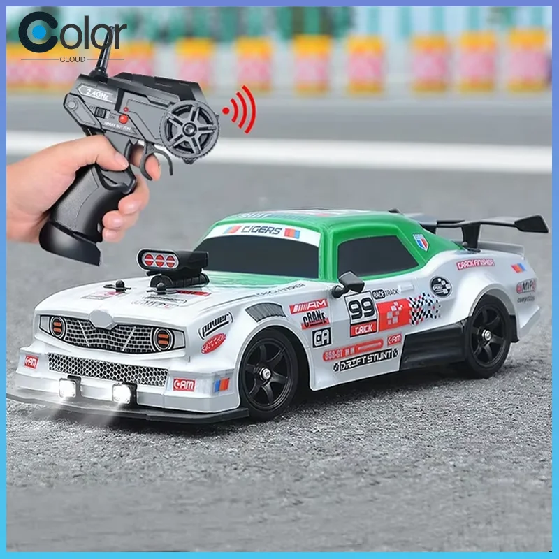 

2.4G Drift Rc Car 4WD High Speed RC Drift Car Toy Remote Control Model Vehicle Car RC Vehicle Toy with Light Spray for Child
