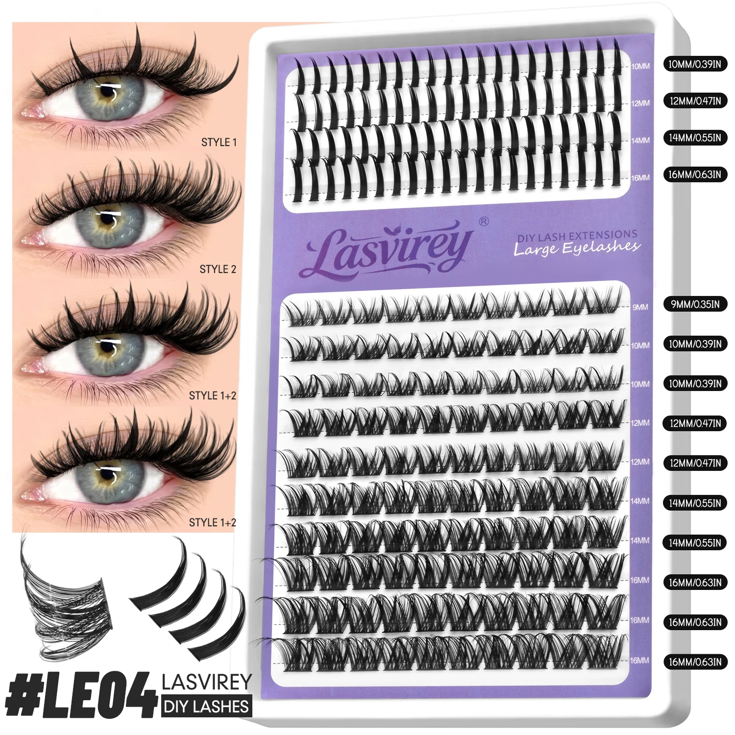 Fluffy Lash Clusters DIY Spiky Cluster Lashes