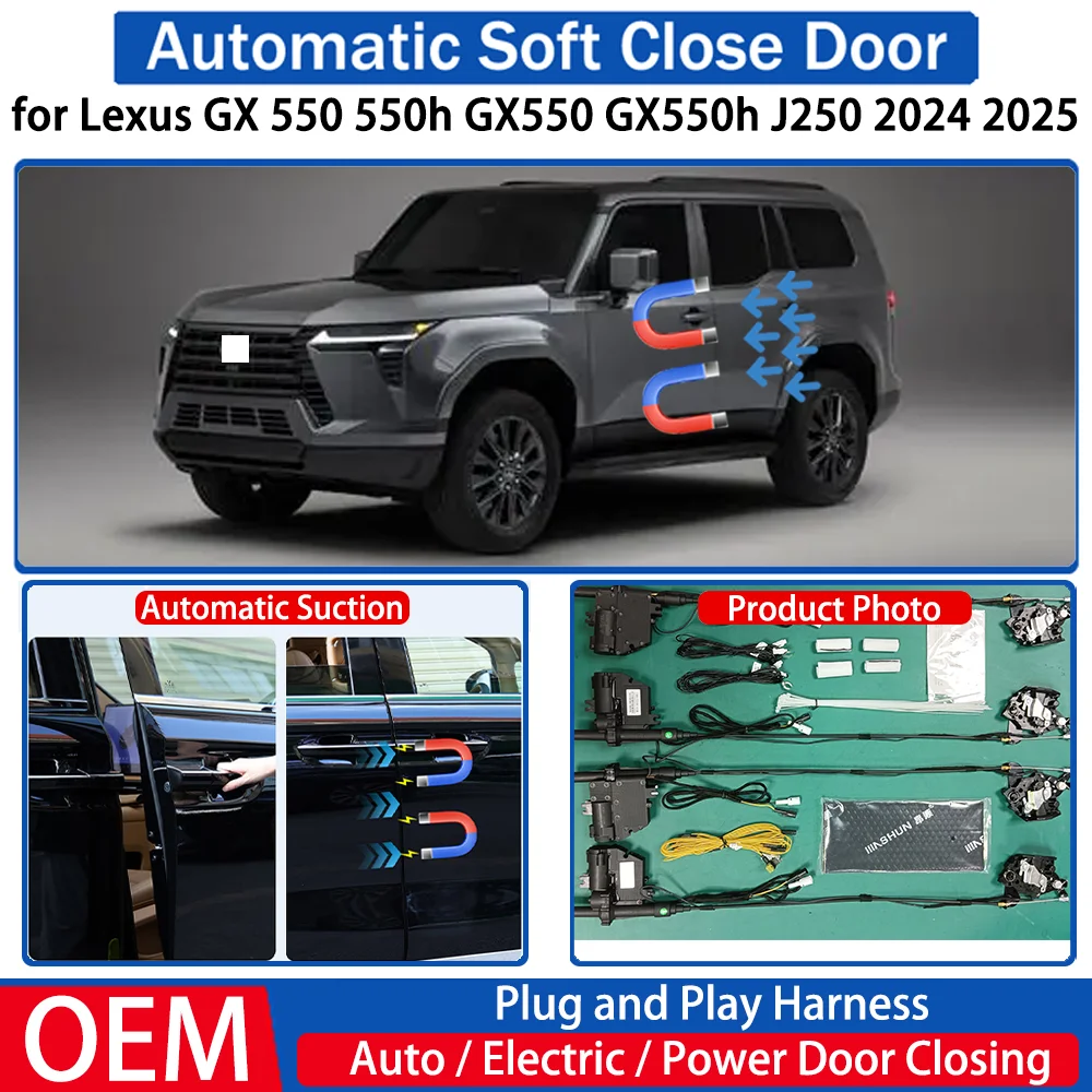 

for Lexus GX 550 550h GX550 GX550h J250 2024 2025 Car Automatic Soft Close Door Electric Suction Kit Auto Power Closing System