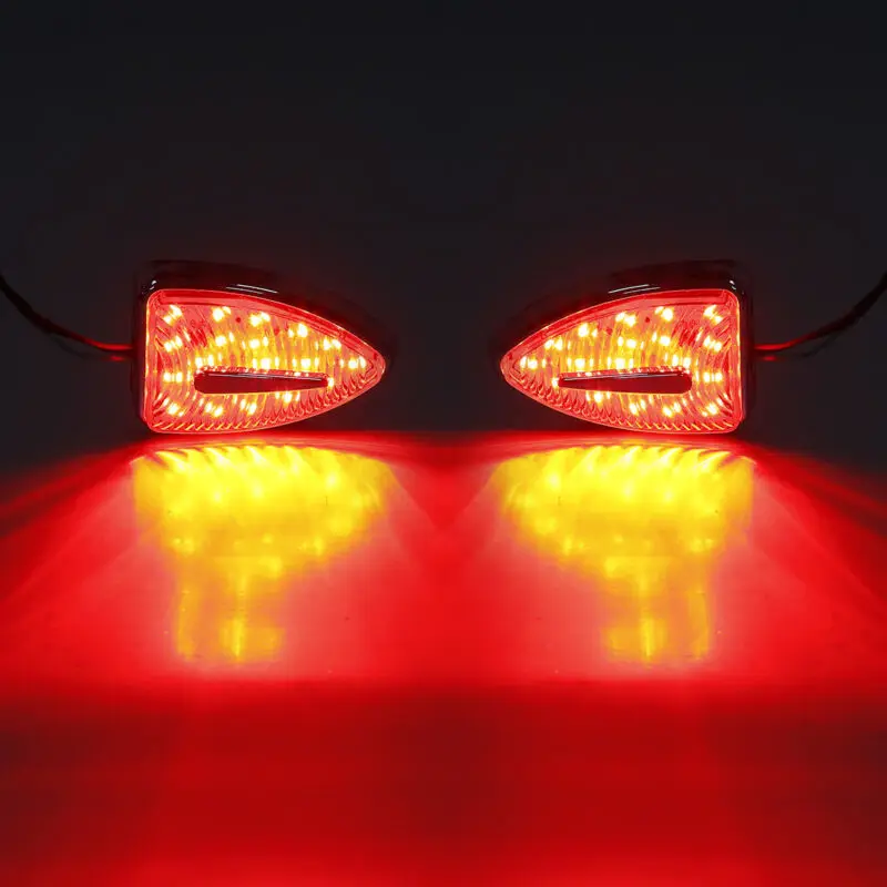 L&R Aero Head Marker Red Lights For Honda Goldwing GL 1800 Airbag ABS 2012-2017