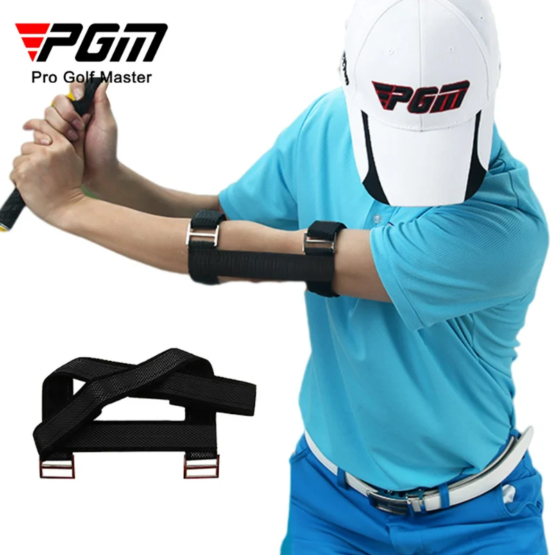 PGM Golf Swing Training Arm Corrective Golf Volatile Action Belt Practice Elbow Brace Arc Corrector Aids Band Beginner JZQ006