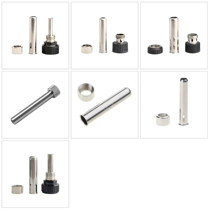 

1Set Socket+Nut+Electric Head,Soldering Station Iron Handle Accessories for 936 Iron head Cannula Iron Tip Bushing