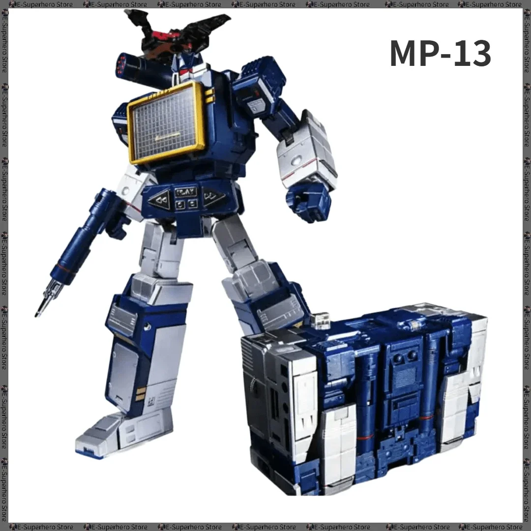 En Stock transformación G1 Soundwave THF-01J THF01J una cinta Walkman MP13 figura de aleación de gran tamaño Robot juguete deformado regalos