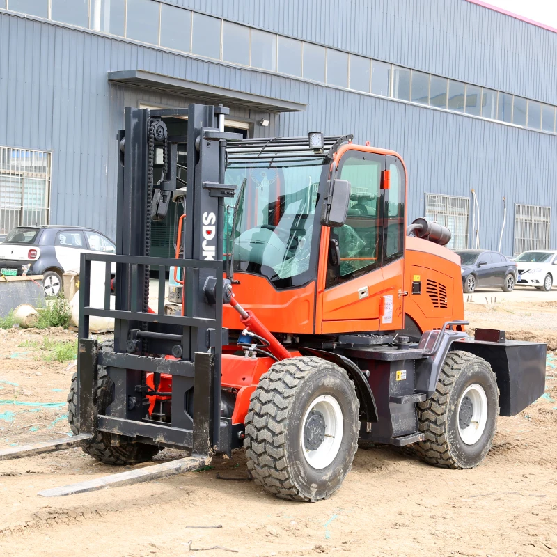 Hydraulic Lift Engineering Diesel Four Wheel Drive Off Road 4x4 All-Terrain Rough Forklift 3ton For Sale