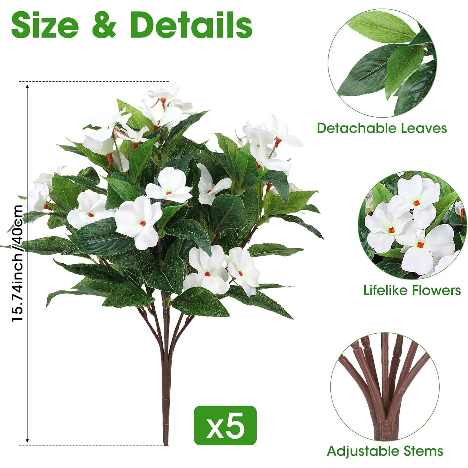 Seidenbalsam Kunstblumen Hochzeit Heim Raum Party Tischdekoration Kranz Brautsträuße Vase Fotografie-Requisiten DIY-Geschenke Requisiten – Detail 8
