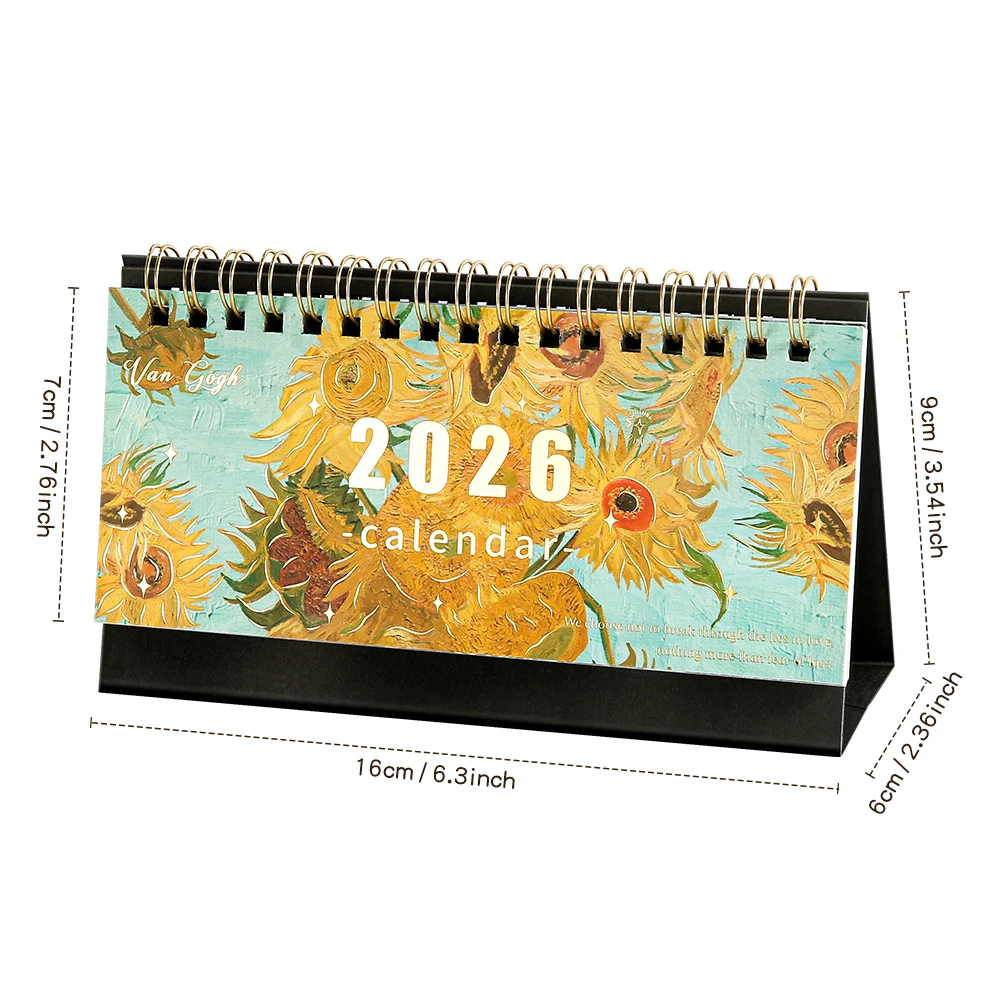 2026 تقويم مكتبي نمط رسم فني عتيق، مخطط شهري مع لوحة مذكرة للمكتب والمنزل والمدرسة والتخطيط والتنظيم #6