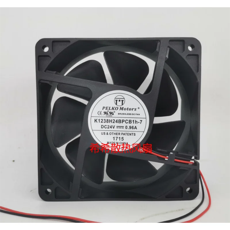 

New CPU Cooler Fan for PELKO MOTORS K1238H24BPCB1h-7 24V 0.96A 12038 frequency converter cooling fan 120*120*38mm