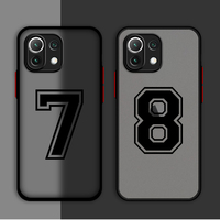 Football Star Numbers Line Case for Xiaomi Redmi A2 9C 10C K40 Pro 9T 10 12 5G 10A 9A A1 Plus 9 12C Shockproof Matte Cover