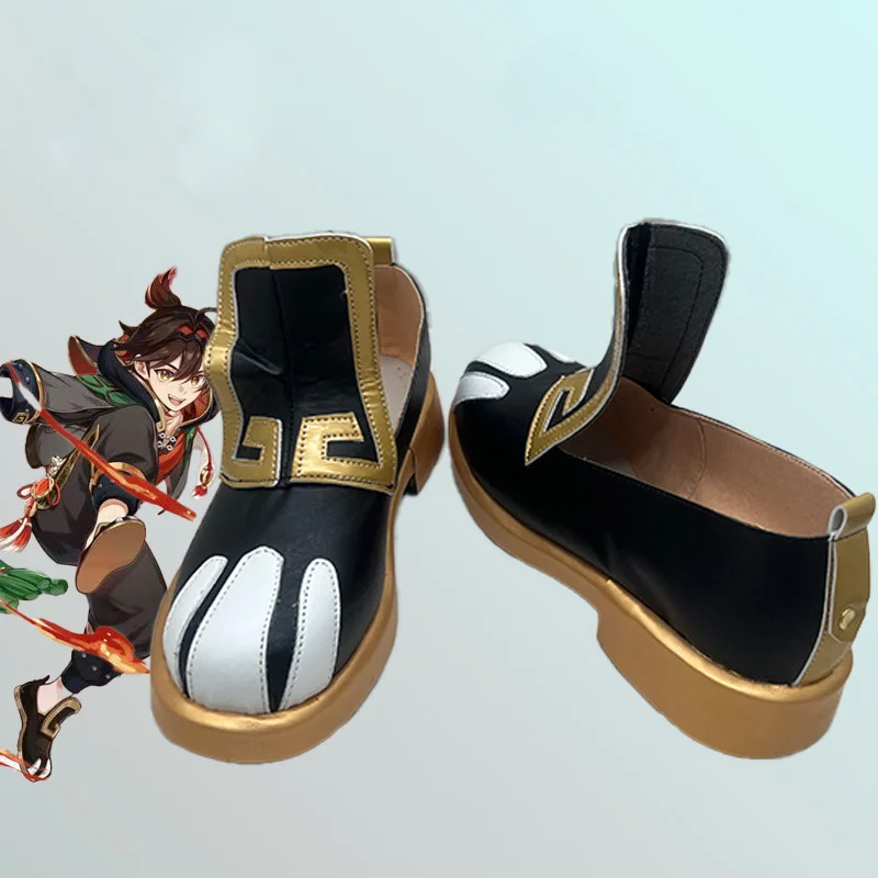 Genshin impacto gaming chaussures cosplay sapatos anime estilo chinês festa de halloween para mulheres homens jogo role play traje adereços