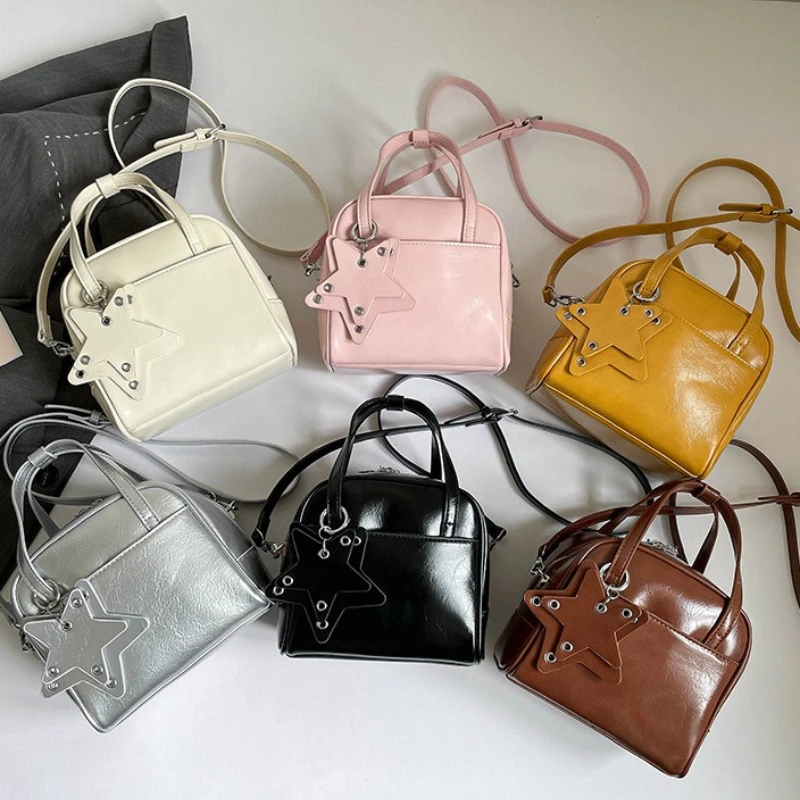 New Women's Handbag Fashion High Quality Women's Crossbody Bag Solid Color Versatile Multi Functional Girl Shopping Storage Bag