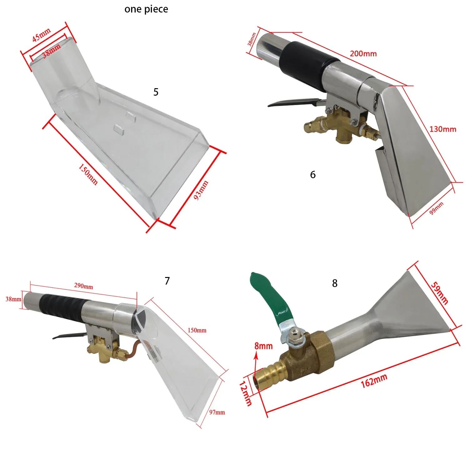 Extraction Nozzle injection extraction vacuum cleaner nozzle for carpet shampoo steam vacuum nozzle upholstery