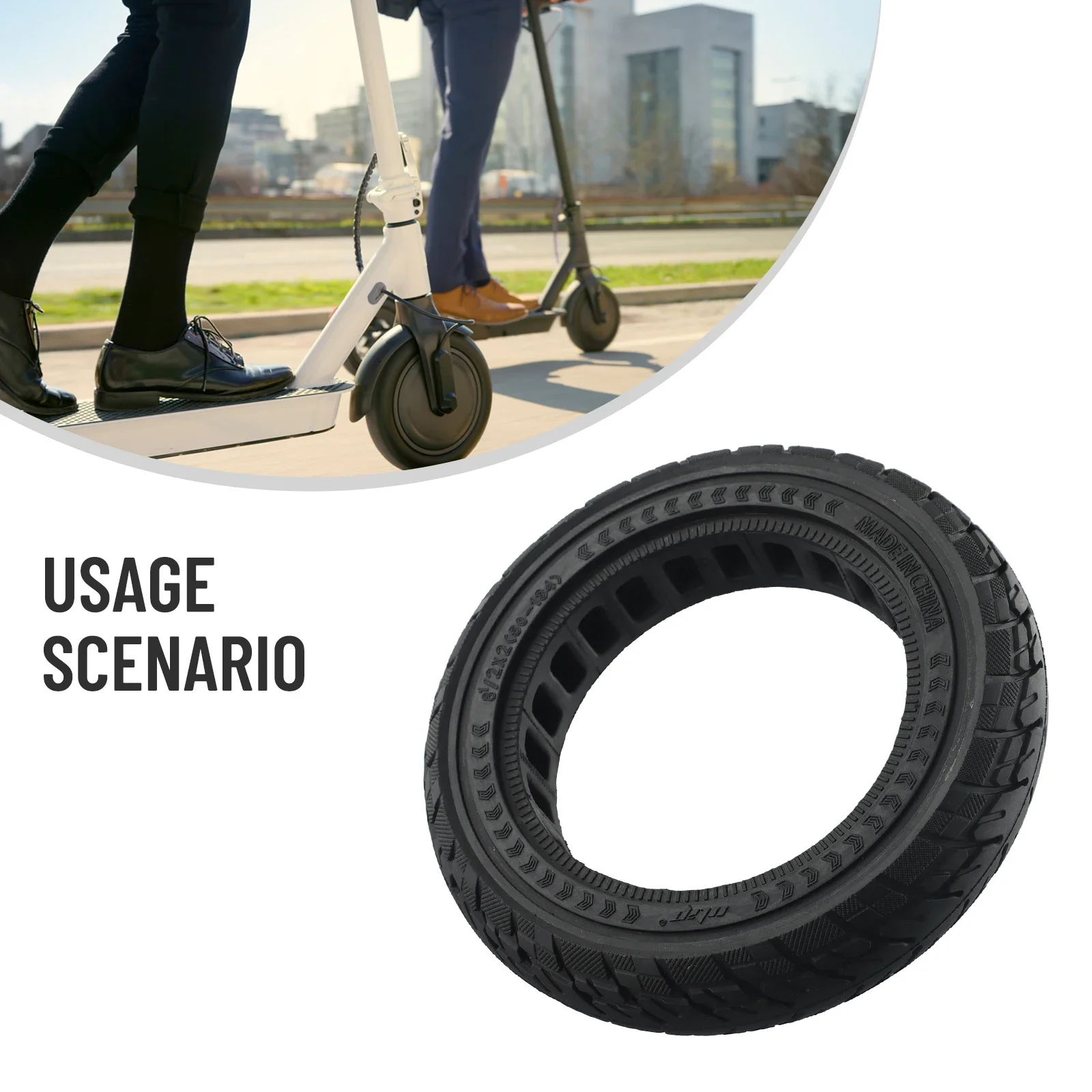 Solid Tire Solid Tyre Outdoor Sports Off-road Solid Tire Excellent Replacement For -Inokim Light 2 Scooters Parts High Quality