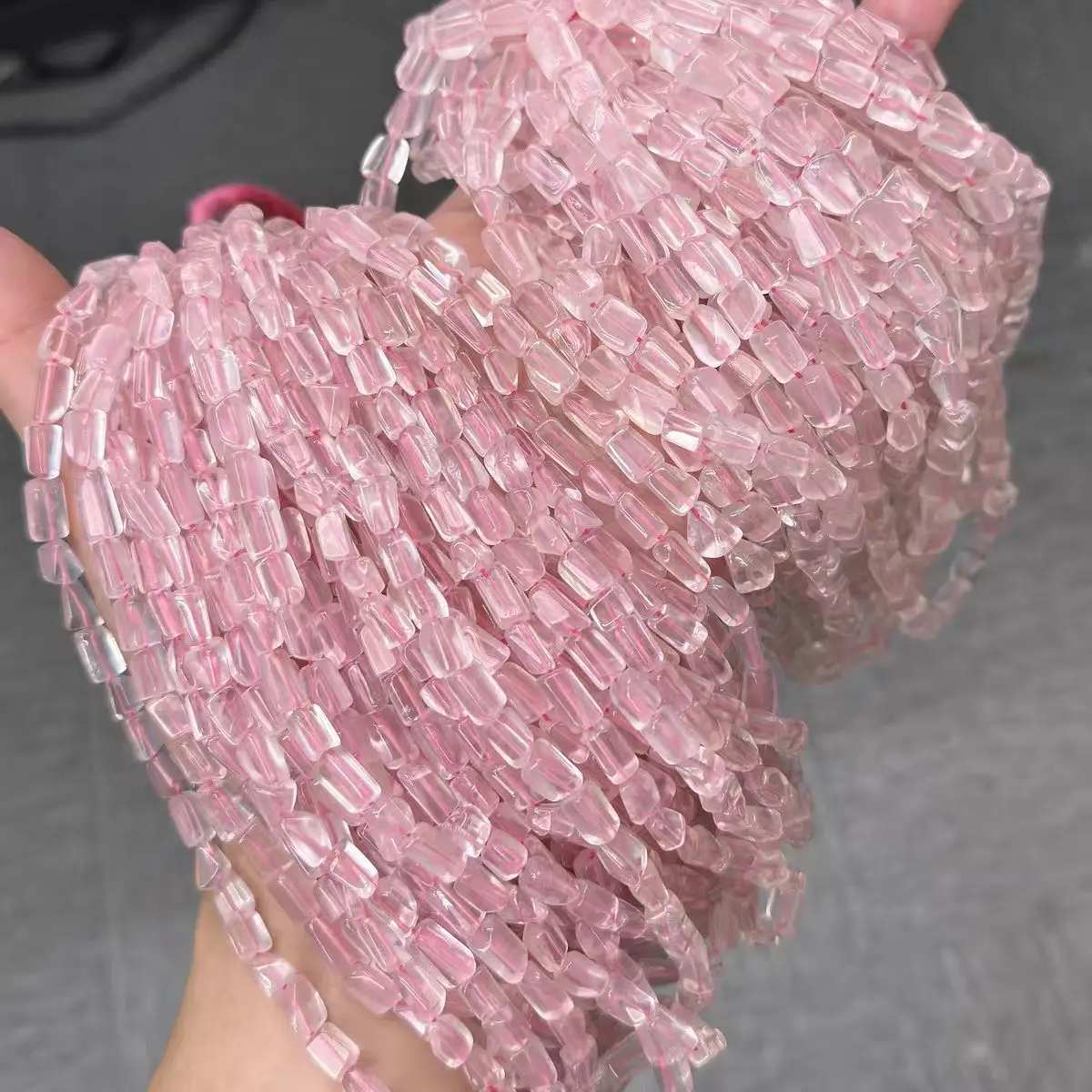 

5A розовый кварц в стиле барокко розовый 7-9 мм 40 см DIY ювелирные изделия свободные бусины природа 1 нить