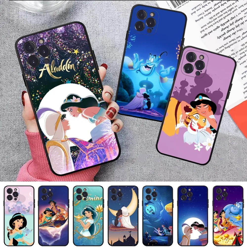 Disney Aladdin Phone Case For IPhone 15 14 11 12 13 Mini Pro XS Max Cover 6 7 8 Plus X XR SE 2020 Funda Shell