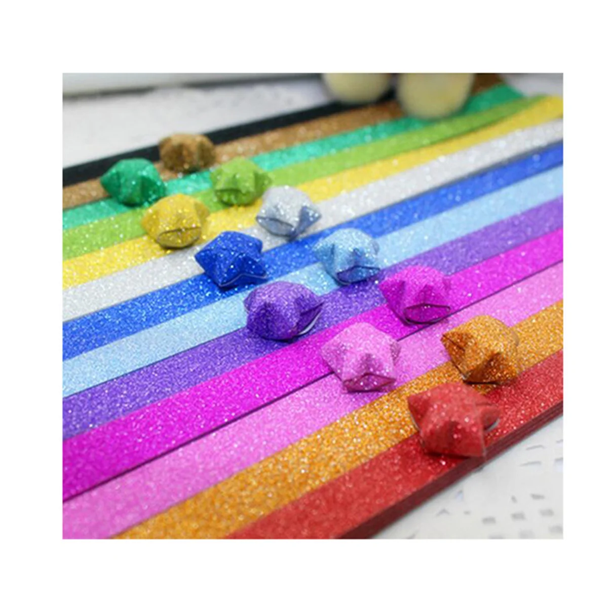 

10Pcs Glitter Handmade Craft Paper Stickers Mixed Colors Perfect for DIY Art Decoration Stationery Jewelry Boxes Bags Garments