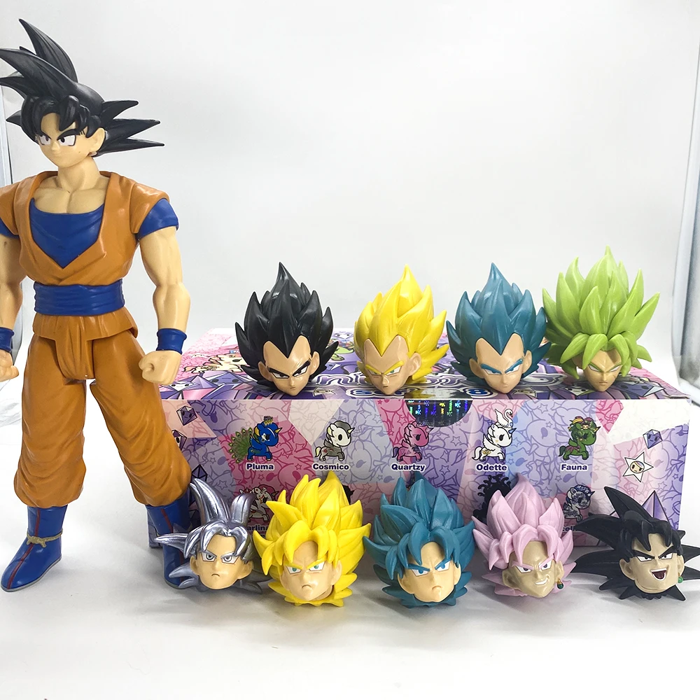 Dragon Ball SHF Sculpture Son Goku Vegeta IV Broli Vegetto Head Sculpture Suitable for Movable Body 1/6 Model