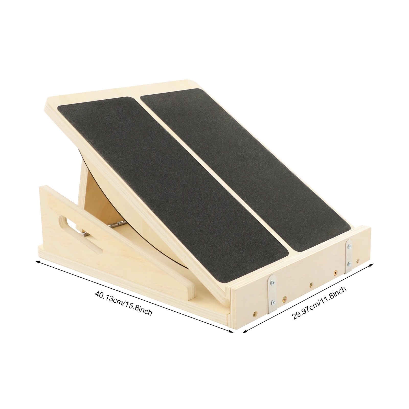 لوح مائل 2 في 1، لوح توازن رياضي لتمديد الساق، ألواح خشبية مائلة قابلة للتعديل تحميل 200 كجم