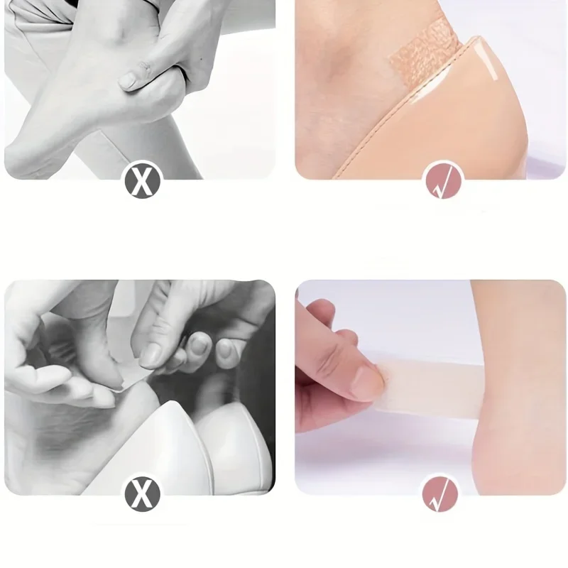Silicone Gel Blister Bandages - Transparent Heel Protector Tape for Foot, Hand & Toe, Shoe Friction Relief, Blister Prevention image 6