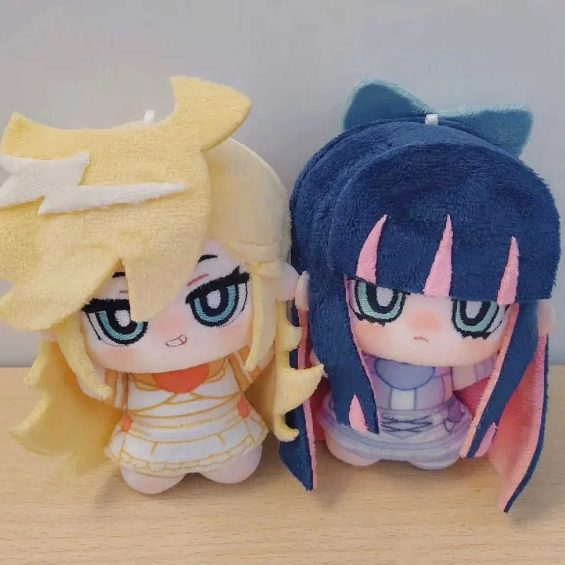 10cm Anime Panty Stocking Garterbelt Plushies Toys Keychain Anime Stocking Plush Dolls Cute Figure Panty Plush Stuffed Doll Gift